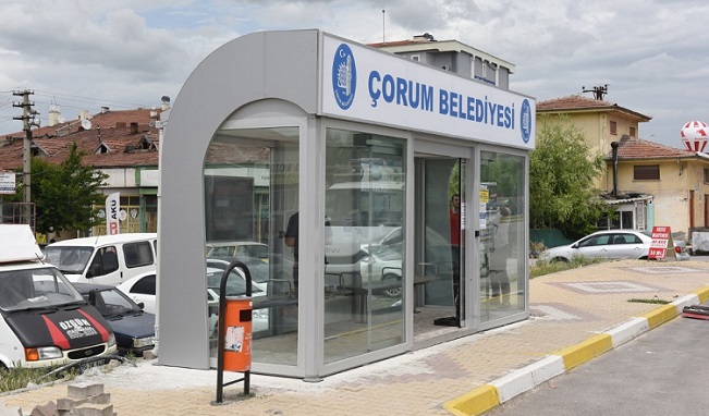 ÇORUM’DA KLİMALI DURAK SAYISI ARTIYOR