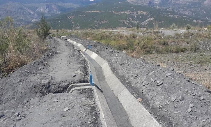 SULAMA KANALI YAPIMI TAMAMLANDI