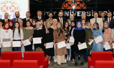 KURSU BİTİRENLER SERTİFİKALARINI ALDI