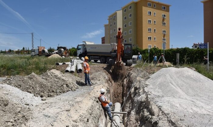 KANALİZASYON ÇALIŞMASI DEVAM EDİYOR