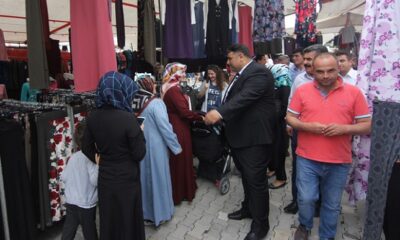 KAYA SEMT PAZARINDA DESTEK İSTEDİ