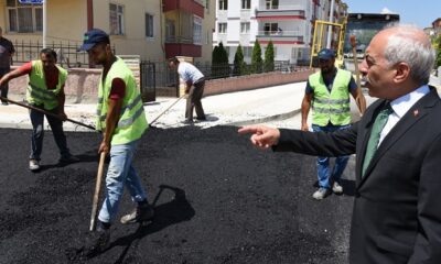 GÜL ASFALT ÇALIŞMALARINI İNCELEDİ