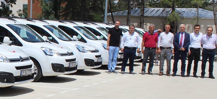 SAĞLIK MÜDÜRLÜĞÜNE 12 YENİ ARAÇ