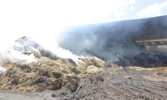 SAMAN BALYALARI VE OTOMOBİL YANDI