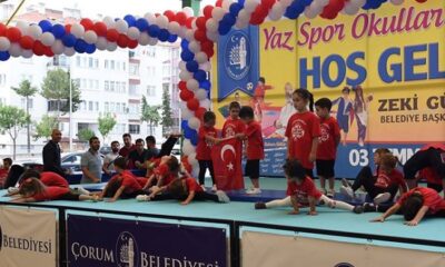 YAZ SPOR OKULLARINA RENKLİ AÇILIŞ