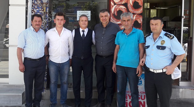 ŞOFÖRLER ODASINA VEDA ZİYARETİ