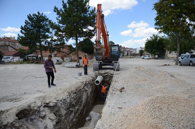 YENİ YOLDA ALTYAPI ÇALIŞMASI BAŞLADI