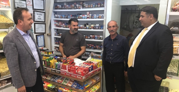 CEYLAN VE KAYA’DAN ESNAF ZİYARETİ