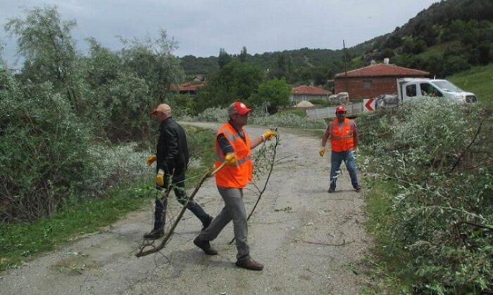 ÇALKIŞLA KÖYÜNDE TEMİZLİK YAPILDI
