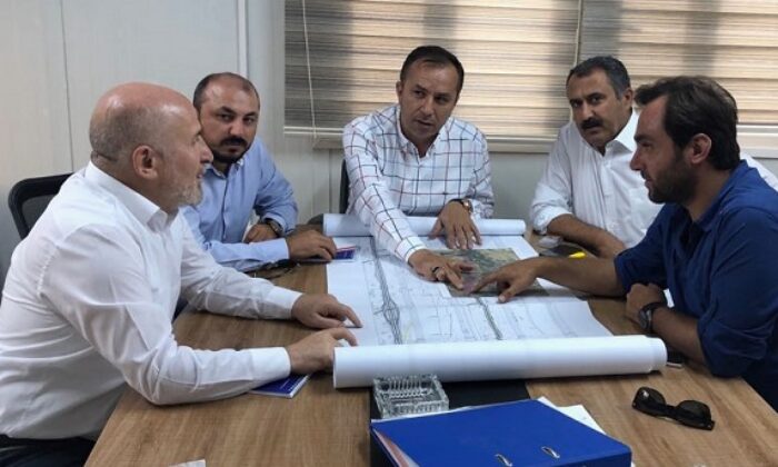 MECİTÖZÜ YOL ÇALIŞMALARINI İNCELEDİLER