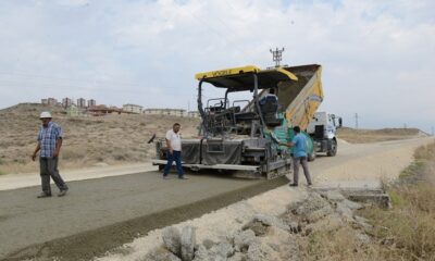 DÖKÜM SAHASINA 500 METRE BETON YOL