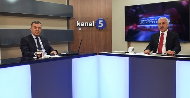 BAŞKAN GÜL KANAL 5’E KONUK OLDU