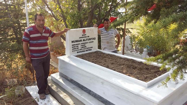 ŞEHİT JANDARMANIN MEZARI YENİLENDİ