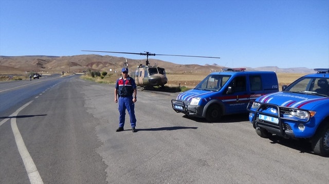 ÇORUM’DA HELİKOPTER İLE TRAFİK DENETİMİ