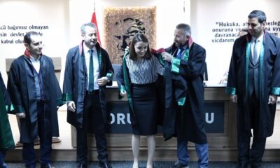 BETÜL SAVAŞ AVUKATLIK CÜBBESİNİ GİYDİ