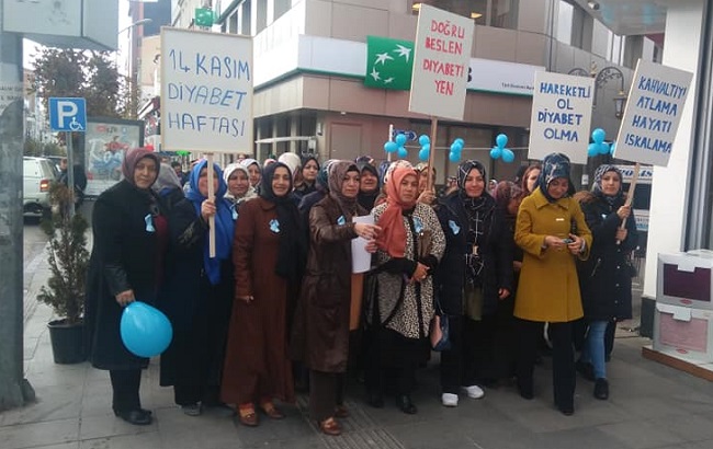 AK PARTİLİ KADINLARDAN DİYABET ETKİNLİĞİ
