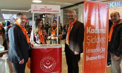 ÇORUM’DA KADINA ŞİDDETE HAYIR ETKİNLİĞİ