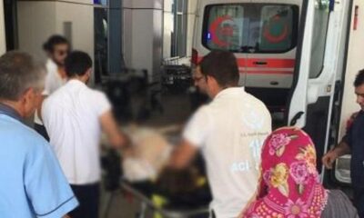 ÜZERİNE DEMLİK DEVRİLEN ÇOCUK YANDI