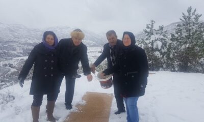 KUŞLAR İÇİN DOĞAYA YEM BIRAKTILAR