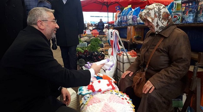 PAZARCI ESNAFININ SORUNLARINI DİNLEDİ