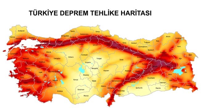 DEPREM HARİTASINDA ÇORUM’UN DURUMU