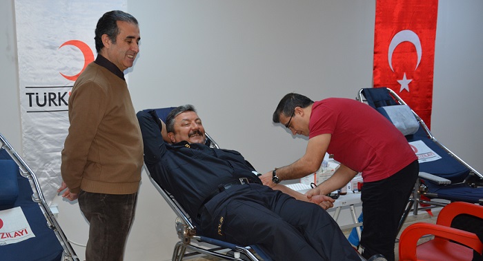 ÇORUM EMNİYETİ KAN BAĞIŞINDA BULUNDU