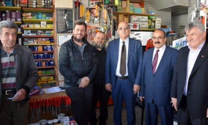 BAŞKAN ŞEN ESNAFI ZİYARET ETTİ