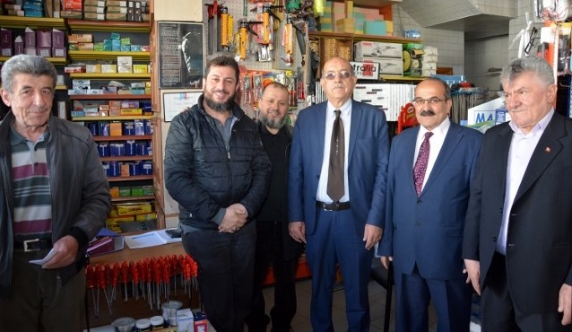 BAŞKAN ŞEN ESNAFI ZİYARET ETTİ