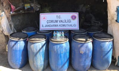 ÇORUM’DA KAÇAK İÇKİ OPERASYONU