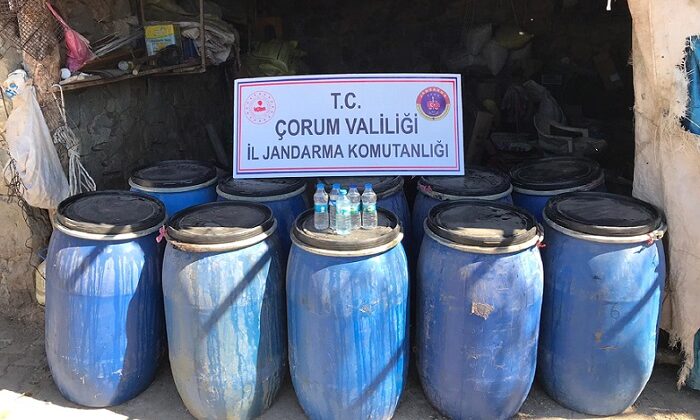 ÇORUM’DA KAÇAK İÇKİ OPERASYONU