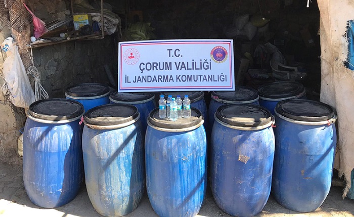 ÇORUM’DA KAÇAK İÇKİ OPERASYONU