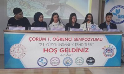 ÇORUM ÖĞRENCİ SEMPOZYUMU BAŞLADI