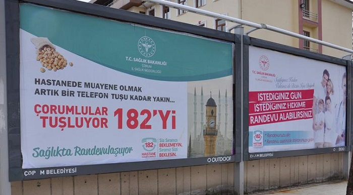AFİŞLERLE RANDEVU SİSTEMİ TANITILDI