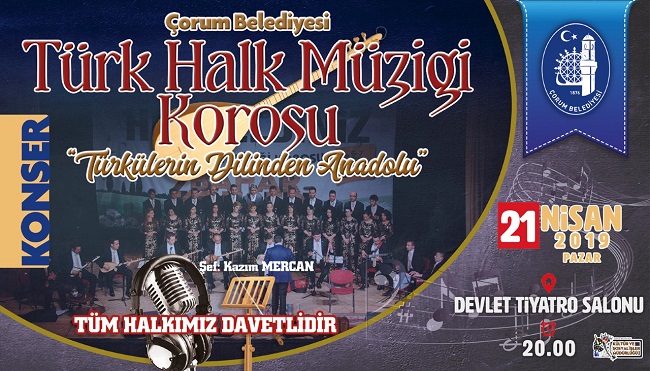TÜRKÜLERİN DİLİNDEN ANADOLU KONSERİ