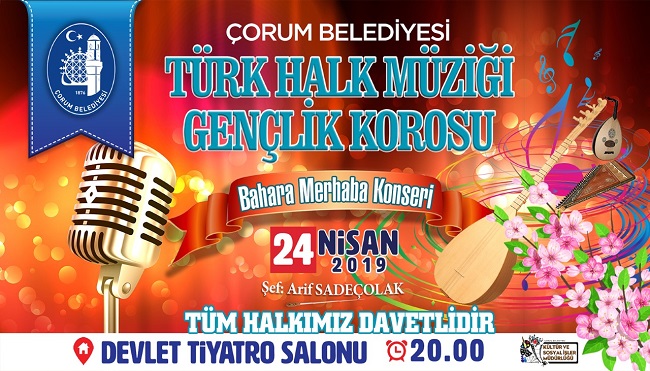 BELEDİYE GENÇLİK KOROSUNDAN KONSER