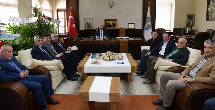 BAŞKANLARDAN AŞGIN’A HAYIRLI OLSUN ZİYARETİ