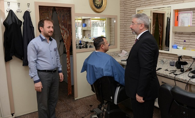AŞGIN’DAN ESNAFA SÜRPRİZ ZİYARET