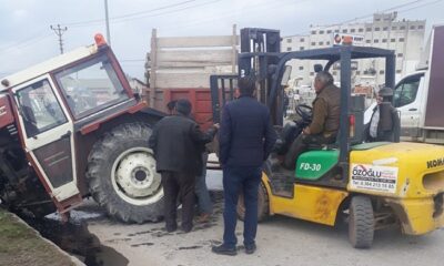 OTOMOBİL İLE TRAKTÖR ÇARPIŞTI