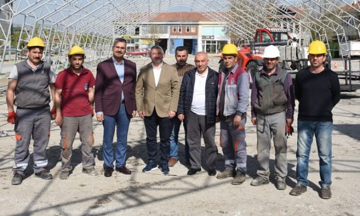 RAMAZAN ÇADIRININ KURULUMU BAŞLADI