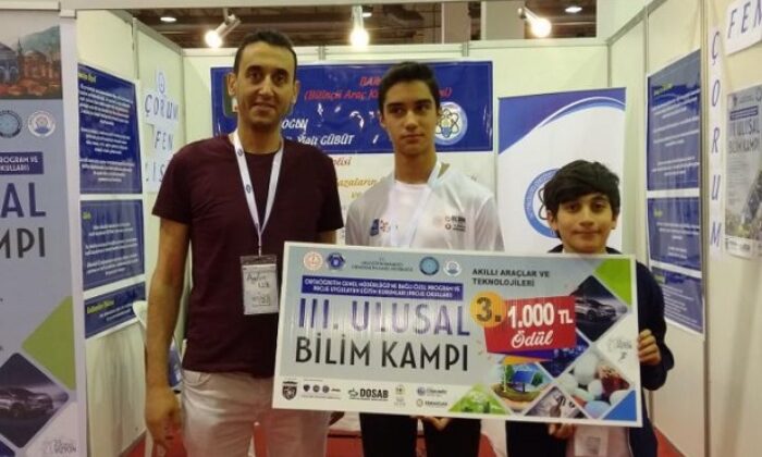 PROJE YARIŞMASINDA TÜRKİYE ÜÇÜNCÜSÜ OLDULAR