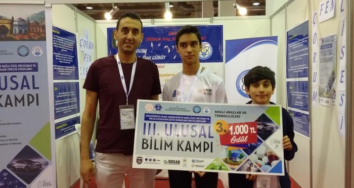 PROJE YARIŞMASINDA TÜRKİYE ÜÇÜNCÜSÜ OLDULAR