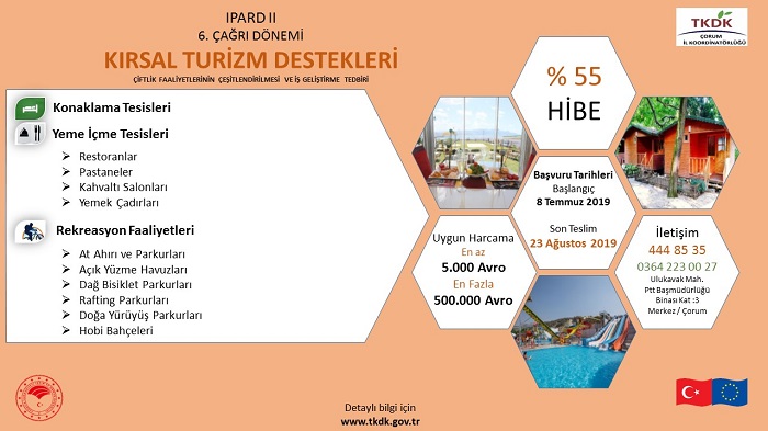 TKDK’DAN KIRSAL TURİZM YATIRIMLARINA HİBE