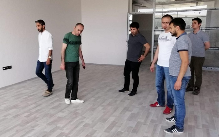 KAMPÜS İNŞAATINDA İNCELEME YAPTILAR