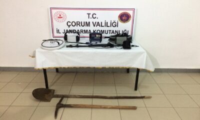 KAÇAK KAZI YAPAN 2 KİŞİ SUÇ ÜSTÜ YAKALANDI
