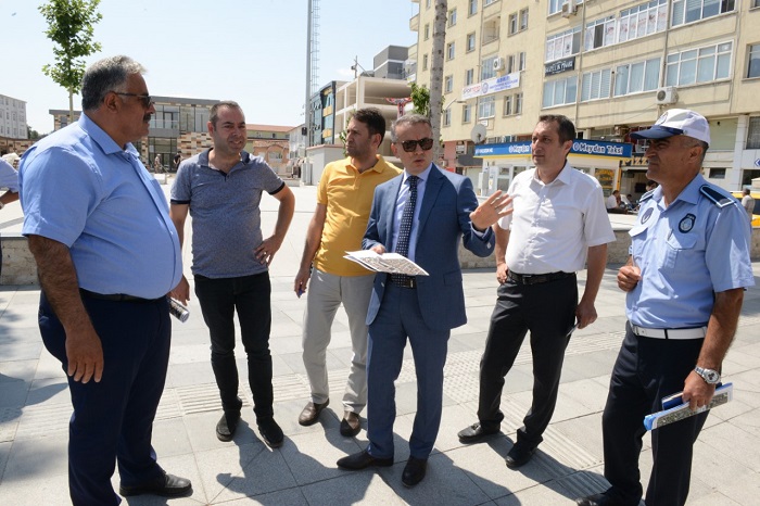 TRAFİK KOMİSYONU YAYA GEÇİŞLERİNİ İNCELEDİ
