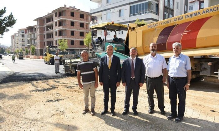 GÜLABİBEY MAHALLESİNDE ASFALT ÇALIŞMASI
