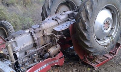 TRAKTÖR KAZASI: 1 ÖLÜ 1 YARALI