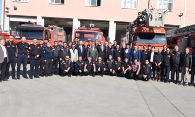 AŞGIN İTFAİYE TEŞKİLATINI KUTLADI
