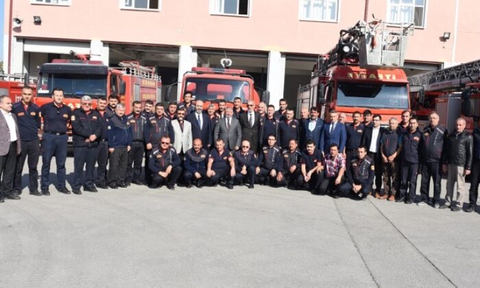 AŞGIN İTFAİYE TEŞKİLATINI KUTLADI