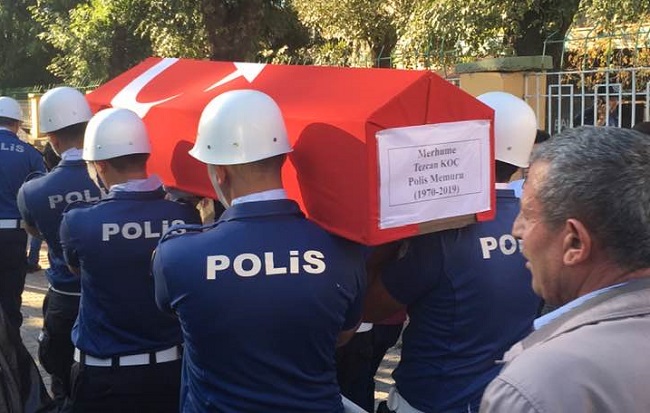 ŞEHİT POLİS SON YOLCULUĞUNA UĞURLANDI